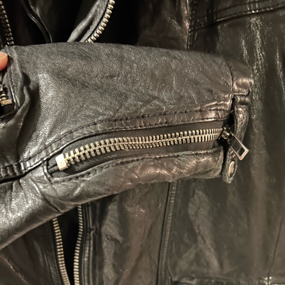 Beautiful All saints leather jacket. Large - Picture 5 of 8
